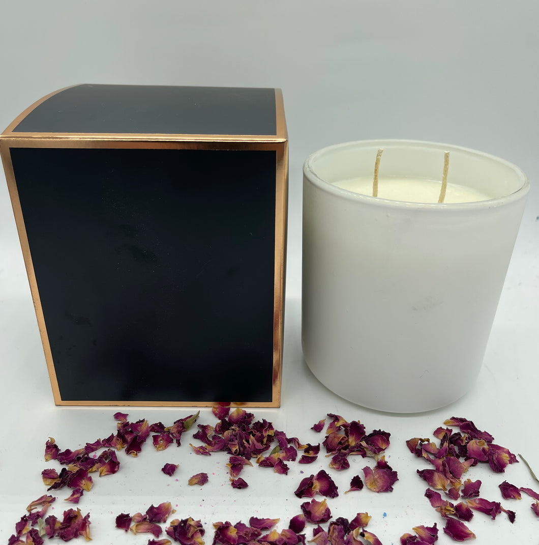 Lux candle Sage and driftwood scent in Extra Large Sienna Jar